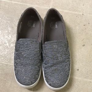 Toms gray leopard luca shoes